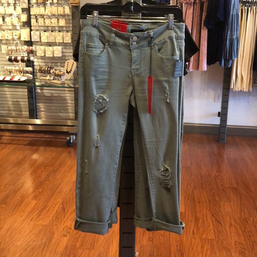 Celebrity Pink Cuffed Mint Jeans